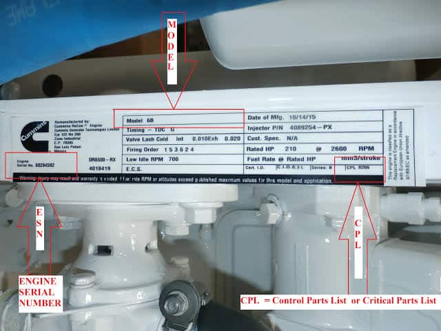 How to Confirm My Cummins Engine Part Number