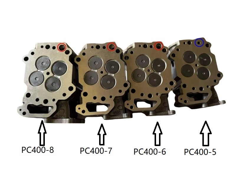 Komatsu S6D125 PC400-5 / PC400-6 / PC400-7 / PC400-8 Cylinder Head Core Differences 1 2026070107244770